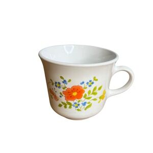 Vintage Corelle Corning Wildflower Floral‎ Mug Coffee Tea Cup Spring Bouquet